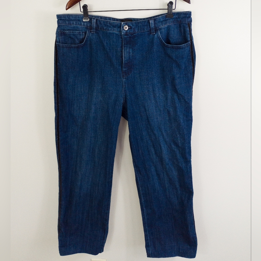 Talbots High Waist Straight Ankle Jeans Blue Size 16